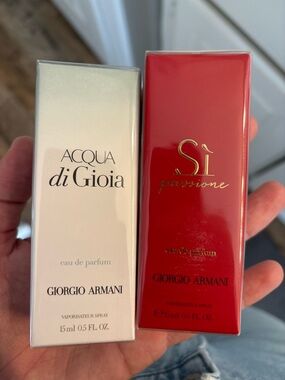 Giorgio Armani Acqua di Gioia & Sì Passione Set - White & Red
